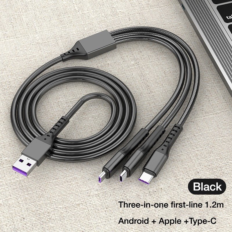 3-in-1 Metal Fast Charging Cable